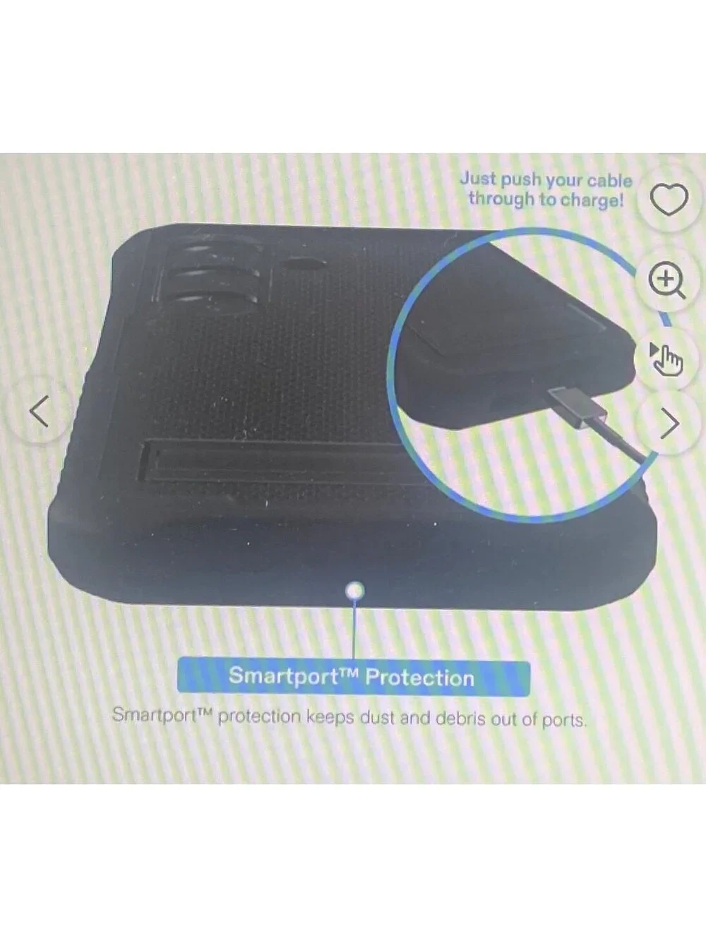 Onn Rugged Kickstand Case for Samsung Galaxy S25 Black